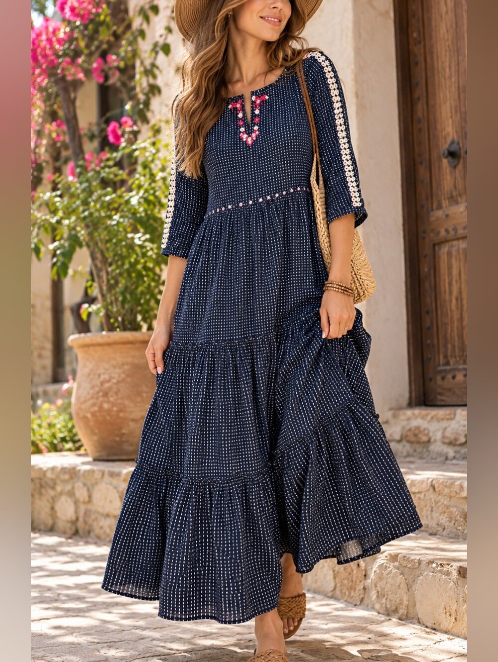 Wforwoman Enchante Tiered Maxi Dress – Size 10